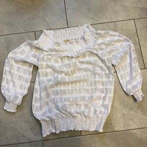 Michael Kors blouse off the shoulder  NWOT